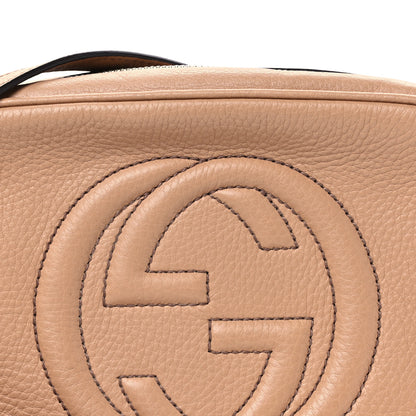 Gucci Pebbled Calfskin Small Soho Disco Bag Camelia 8 of 10