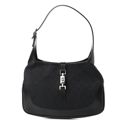 Gucci Monogram Small Jackie O Hobo Black 1 of 10