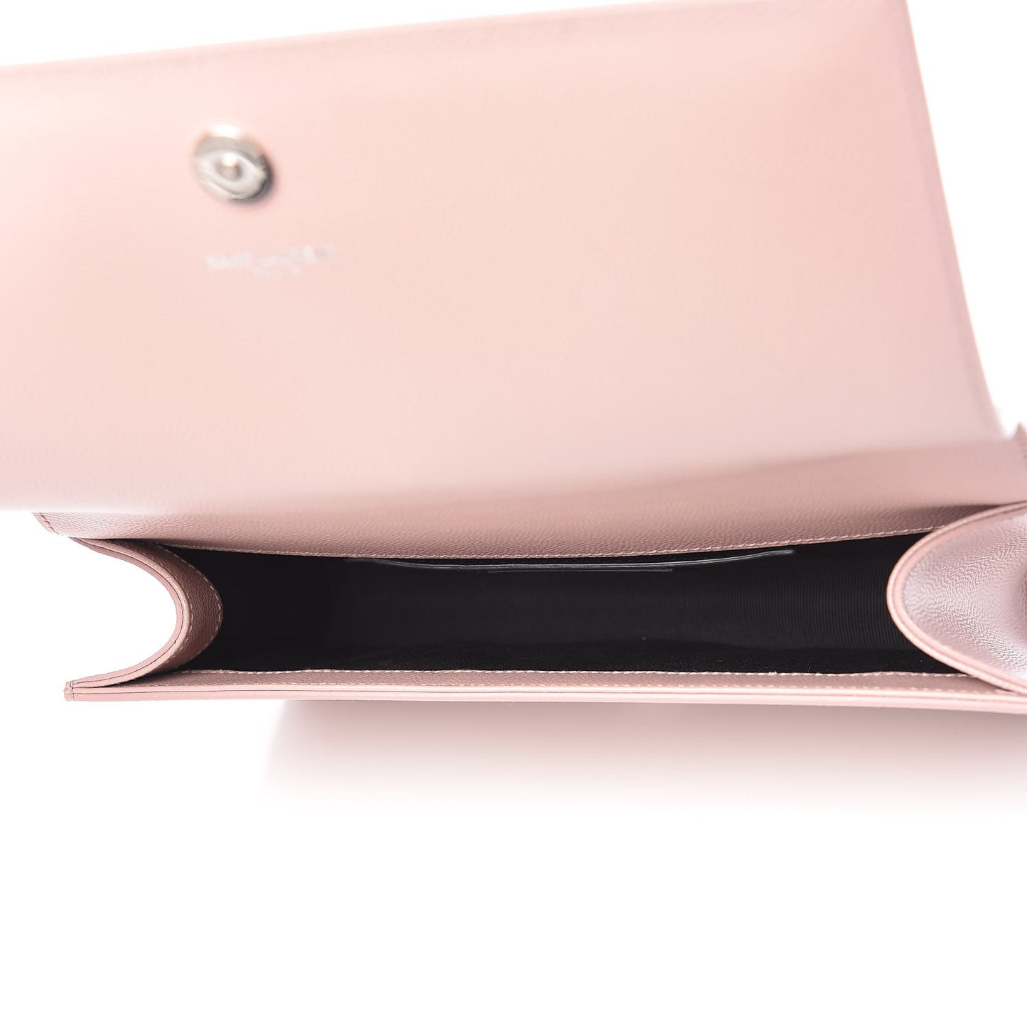 Grain De Poudre Classic Kate Monogram Clutch Pale Pink