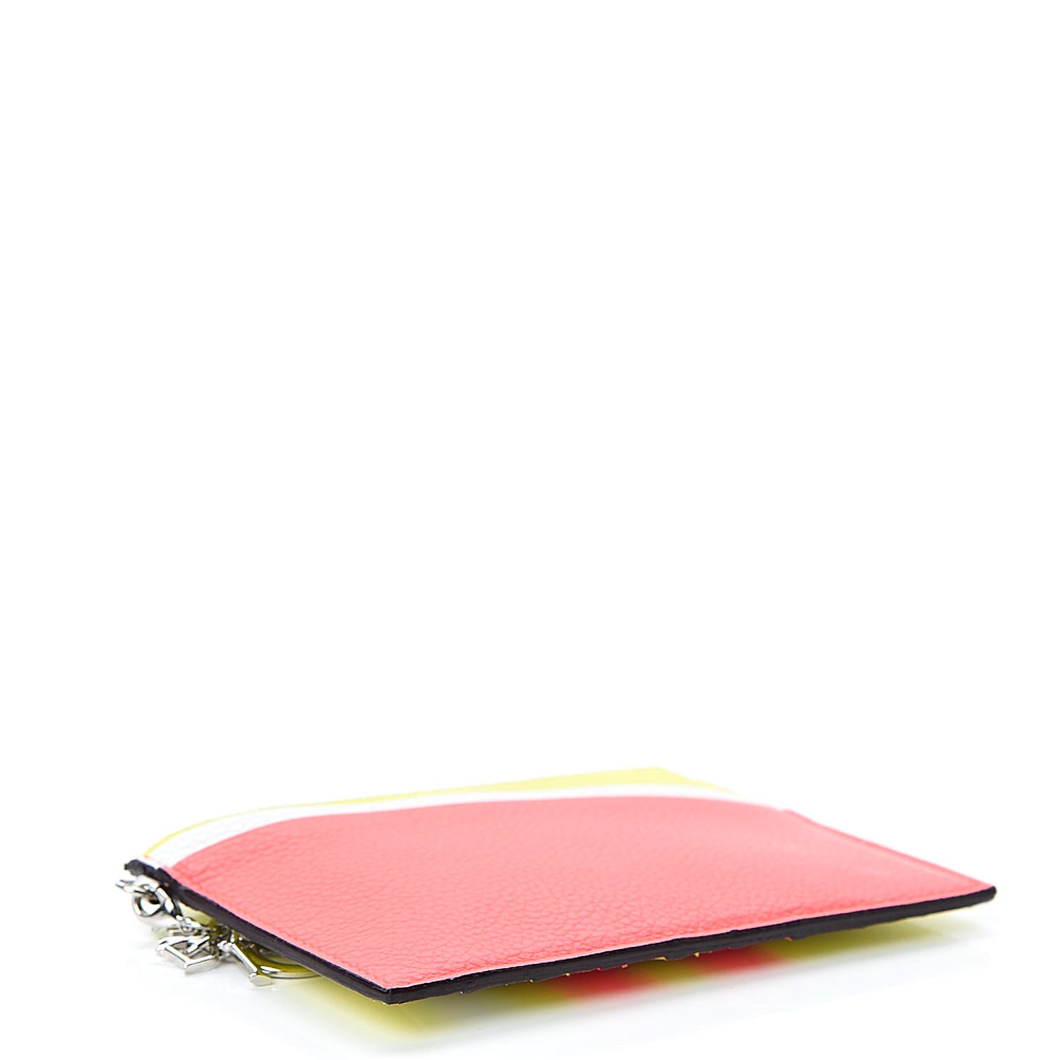 Christian Dior Bullcalf Tri-Color Diorissimo Card Holder Vert Acide 4 of 8