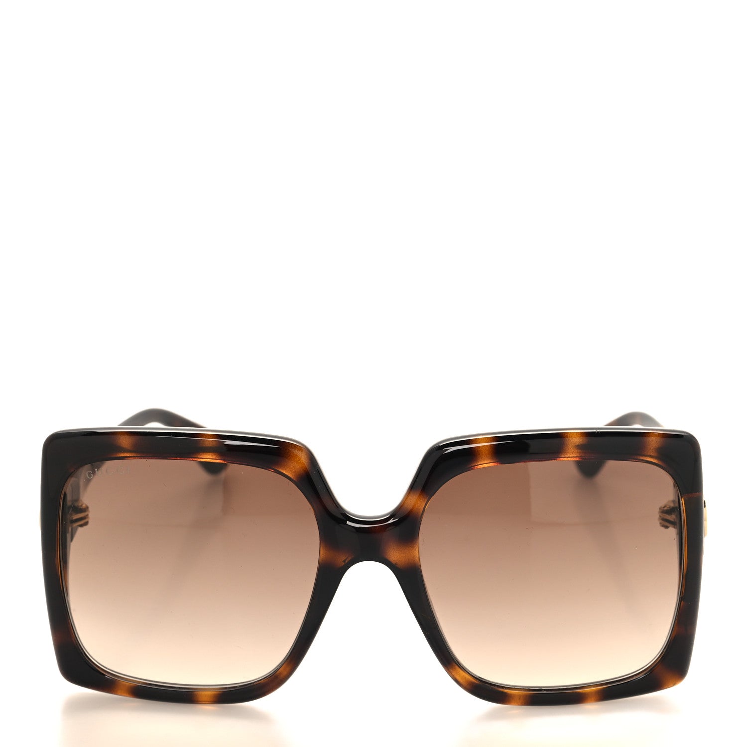 Gucci Acetate Square Frame Sunglasses GG0876S Tortoise 2 of 8
