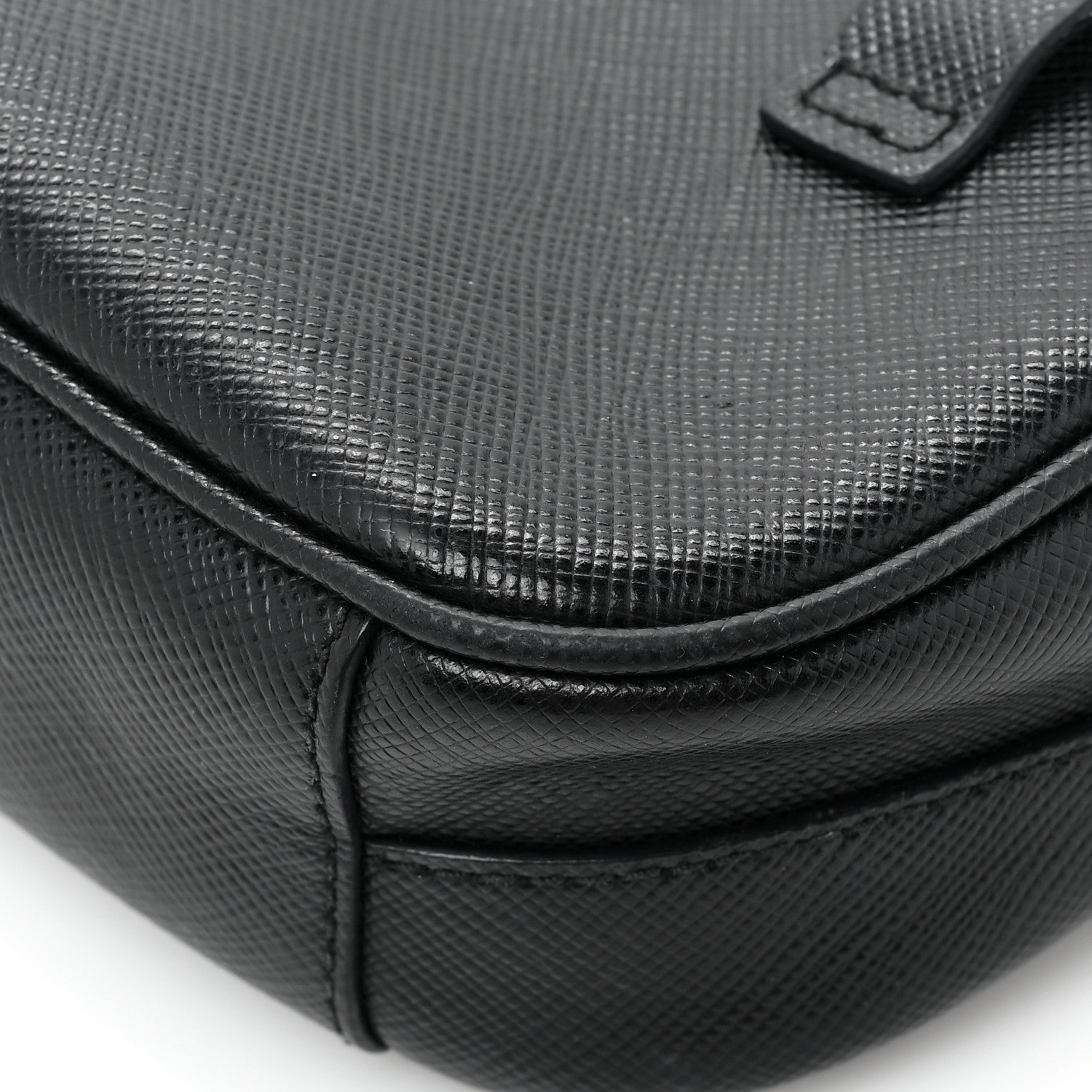 Prada Saffiano Belt Bag Black 13 of 15