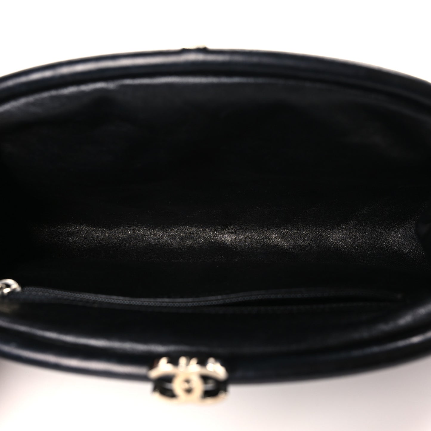 Satin Quilted Timeless Clutch Black