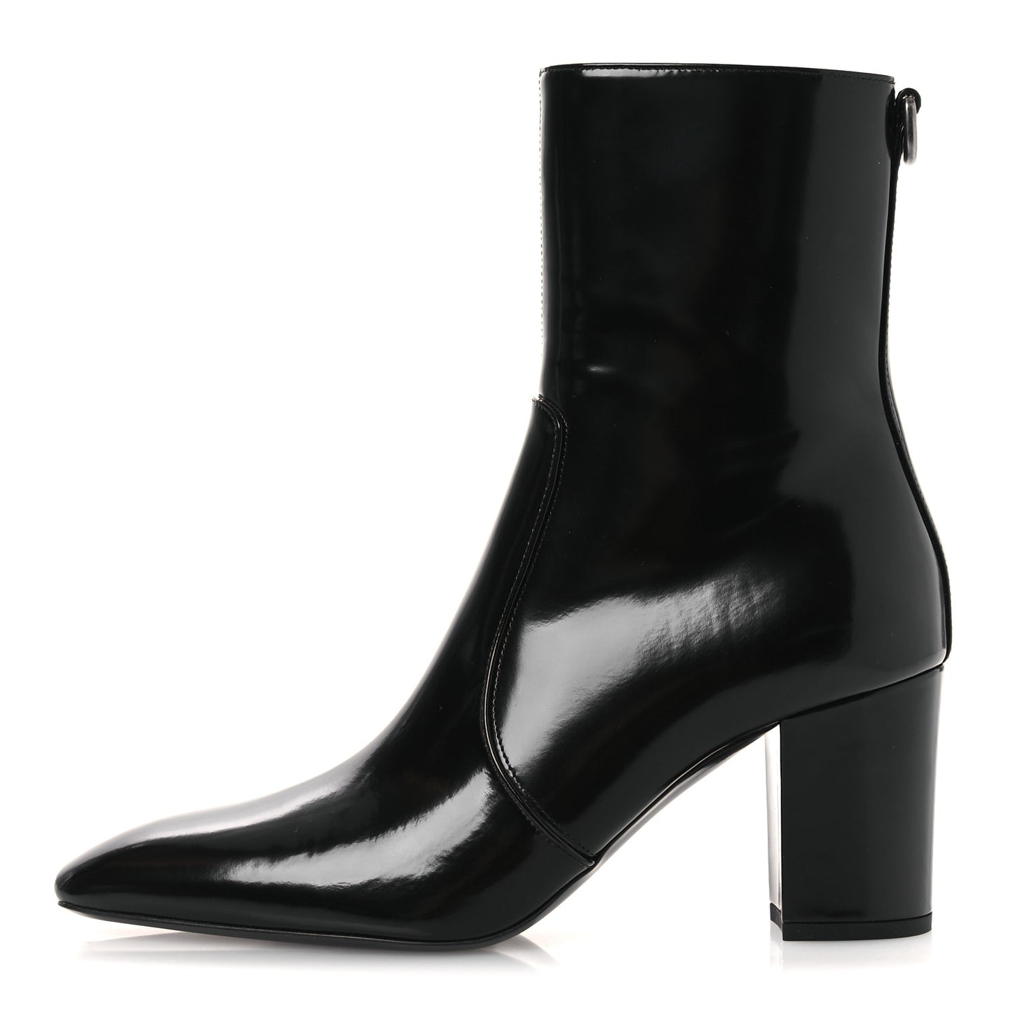Vitello Marilyn Betty 70 Ankle Zip Boots 39 Black