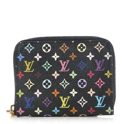 Louis Vuitton Monogram Multicolor Zippy Coin Purse Black Grenade 1 of 7