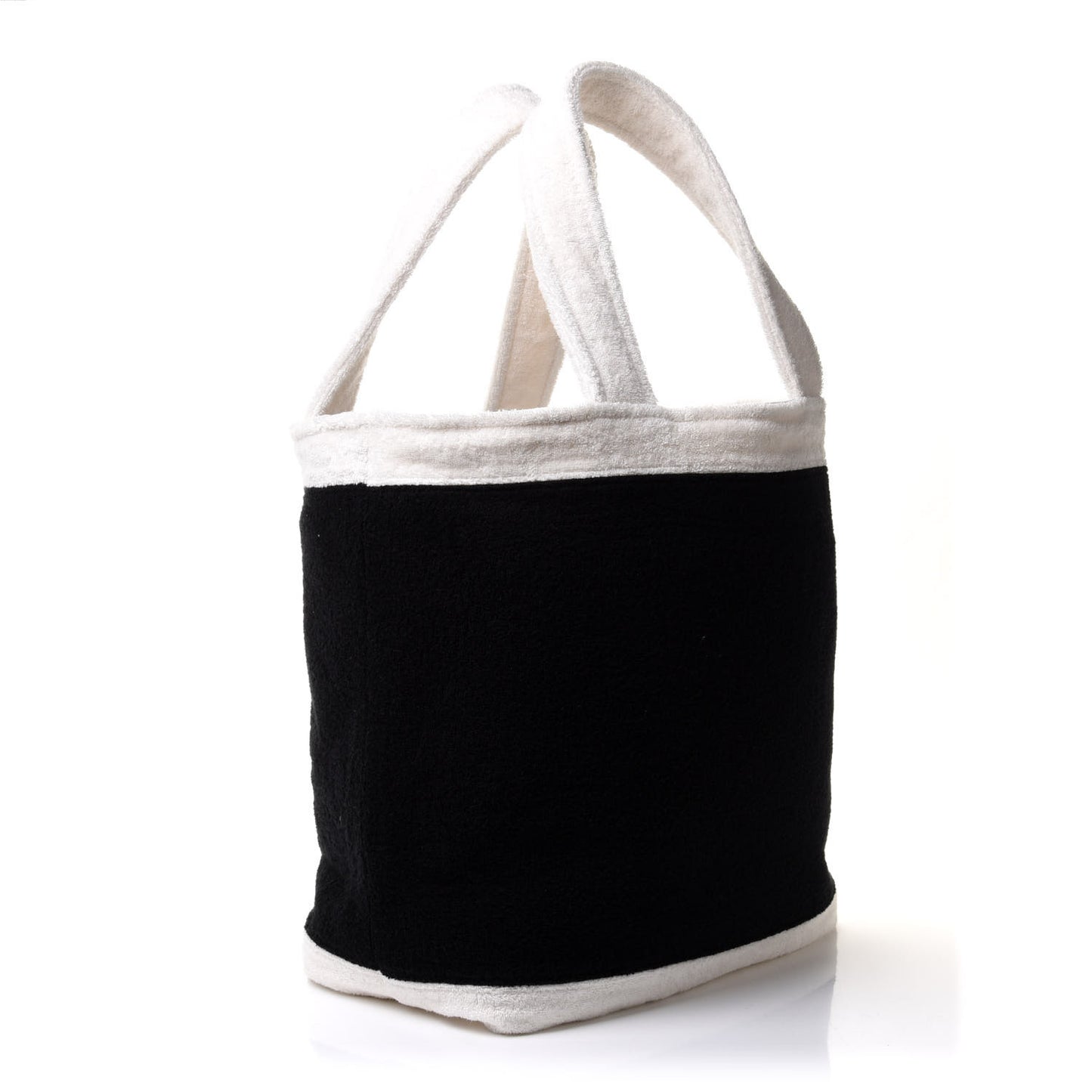 Terry Cotton CC Beach Tote Towel Set Black White