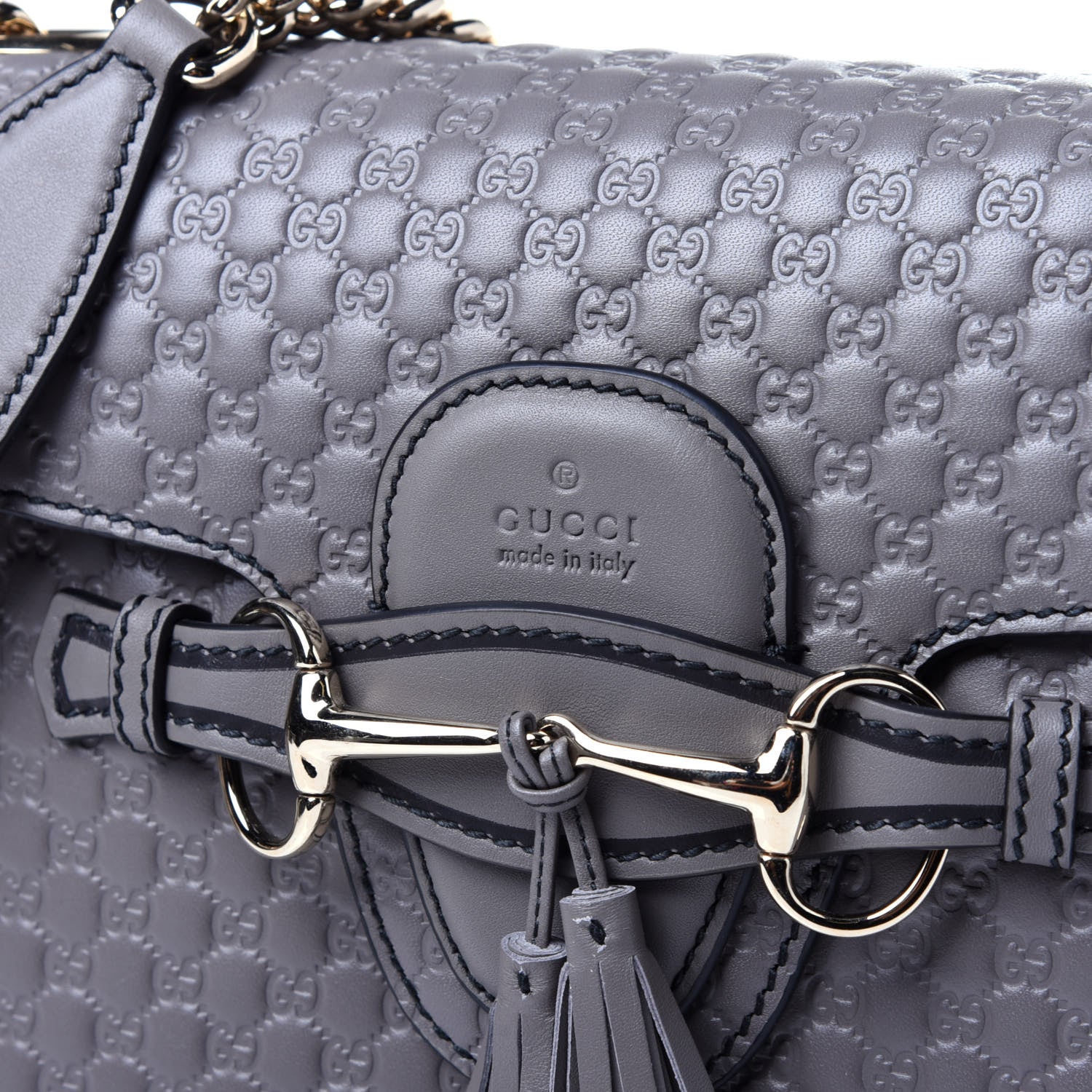 Gucci Soft Microguccissima Medium Emily Chain Shoulder Bag Loess 10 of 11