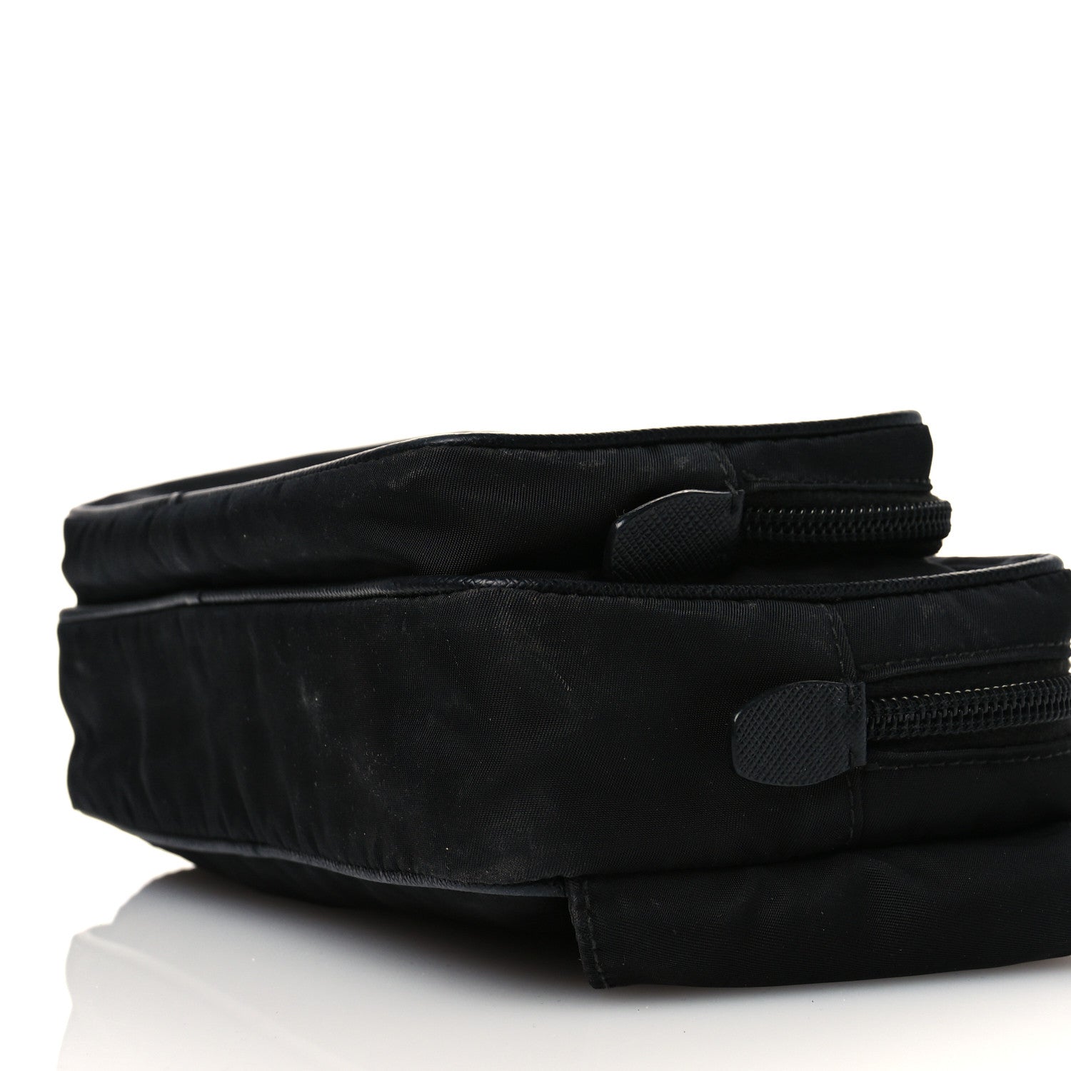Prada Tessuto Nylon Saffiano Belt Bag Black 10 of 12