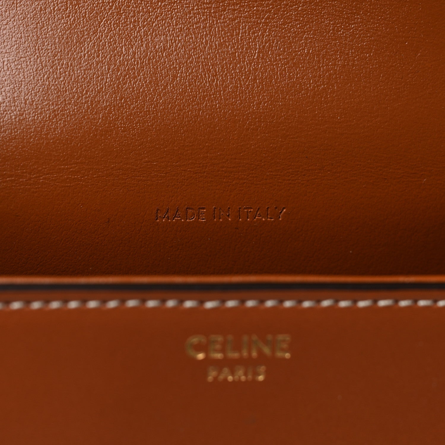 Celine Smooth Calfskin Triomphe Mini Besace Crossbody Tan 7 of 9