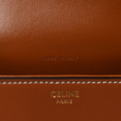 Celine Smooth Calfskin Triomphe Mini Besace Crossbody Tan 7 of 9