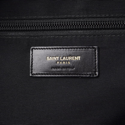 Saint Laurent Printed Canvas Hunting Backpack Black White 7 of 7
