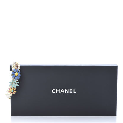 Chanel Enamel Pearl CC Flower Choker Necklace Multi 5 of 5
