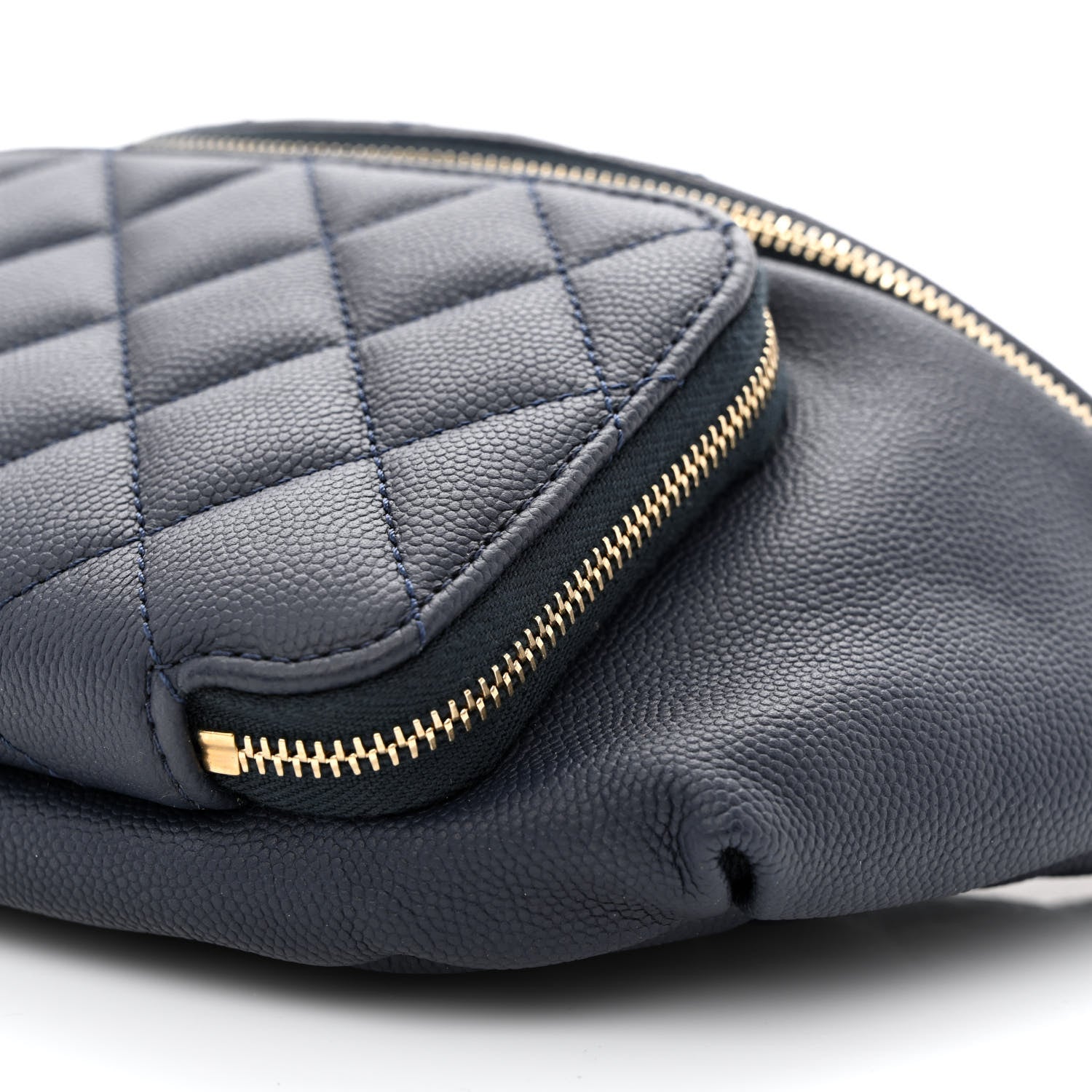Chanel Caviar Quilted Business Affinity Waist Belt Bag Navy 10 of 10