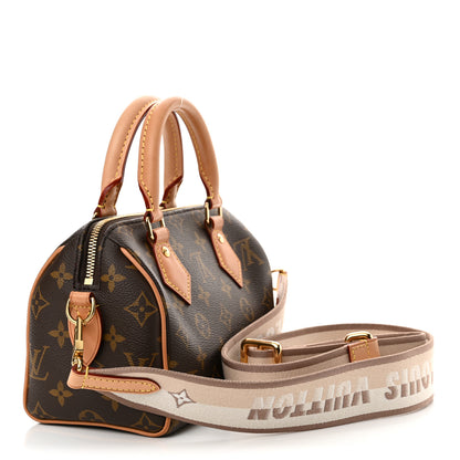 Louis Vuitton Monogram Speedy Bandouliere 20 Beige 3 of 9