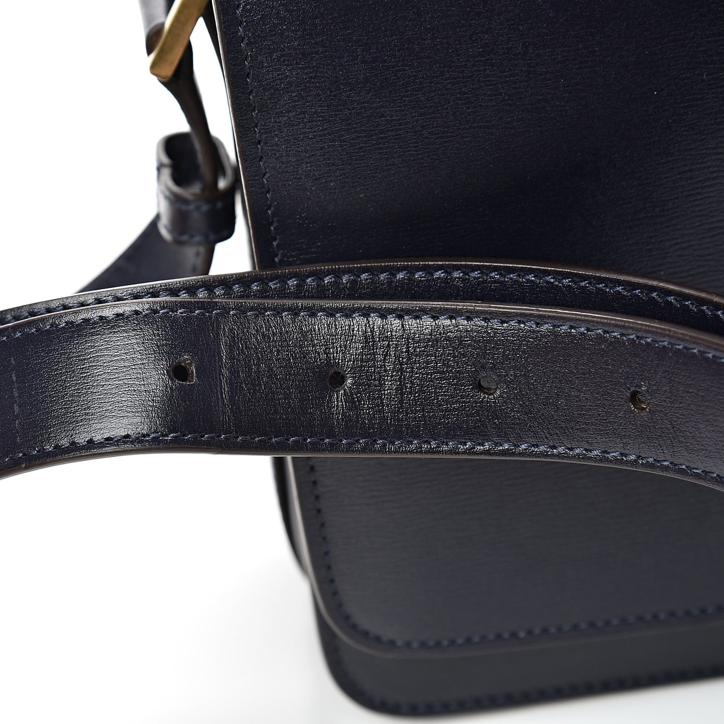 Calfskin Medium Le 61 Shoulder Bag Navy