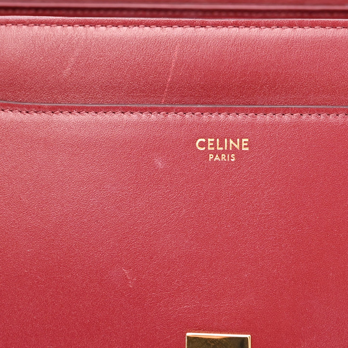 Satinated Calfskin Medium 16 Top Handle Bag Light Burgundy