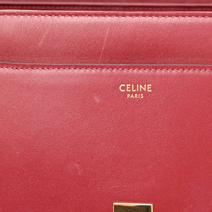 Celine Satinated Calfskin Medium 16 Top Handle Bag Light Burgundy 7 of 12