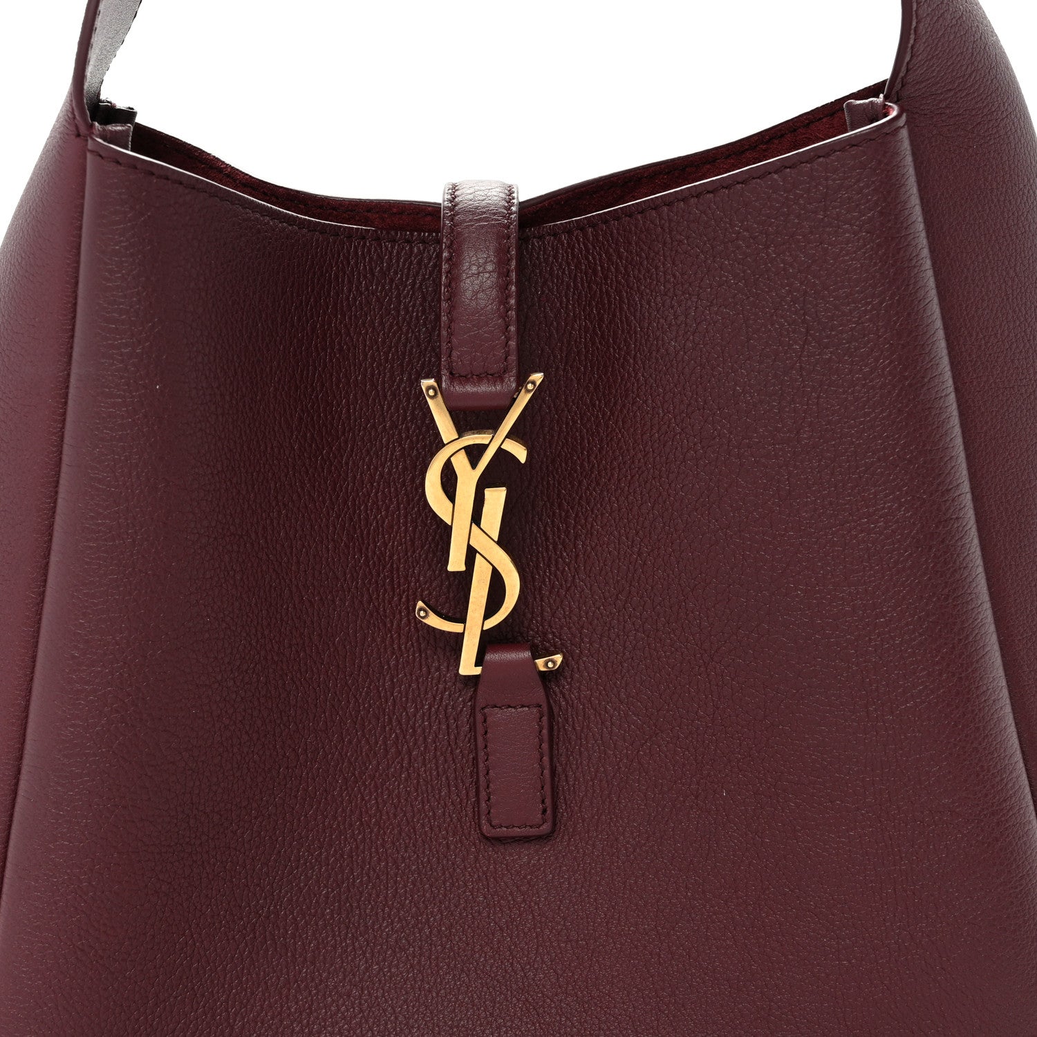 Saint Laurent Smooth Calfskin Small Le 5 A 7 Soft Hobo Rouge Legion 7 of 9