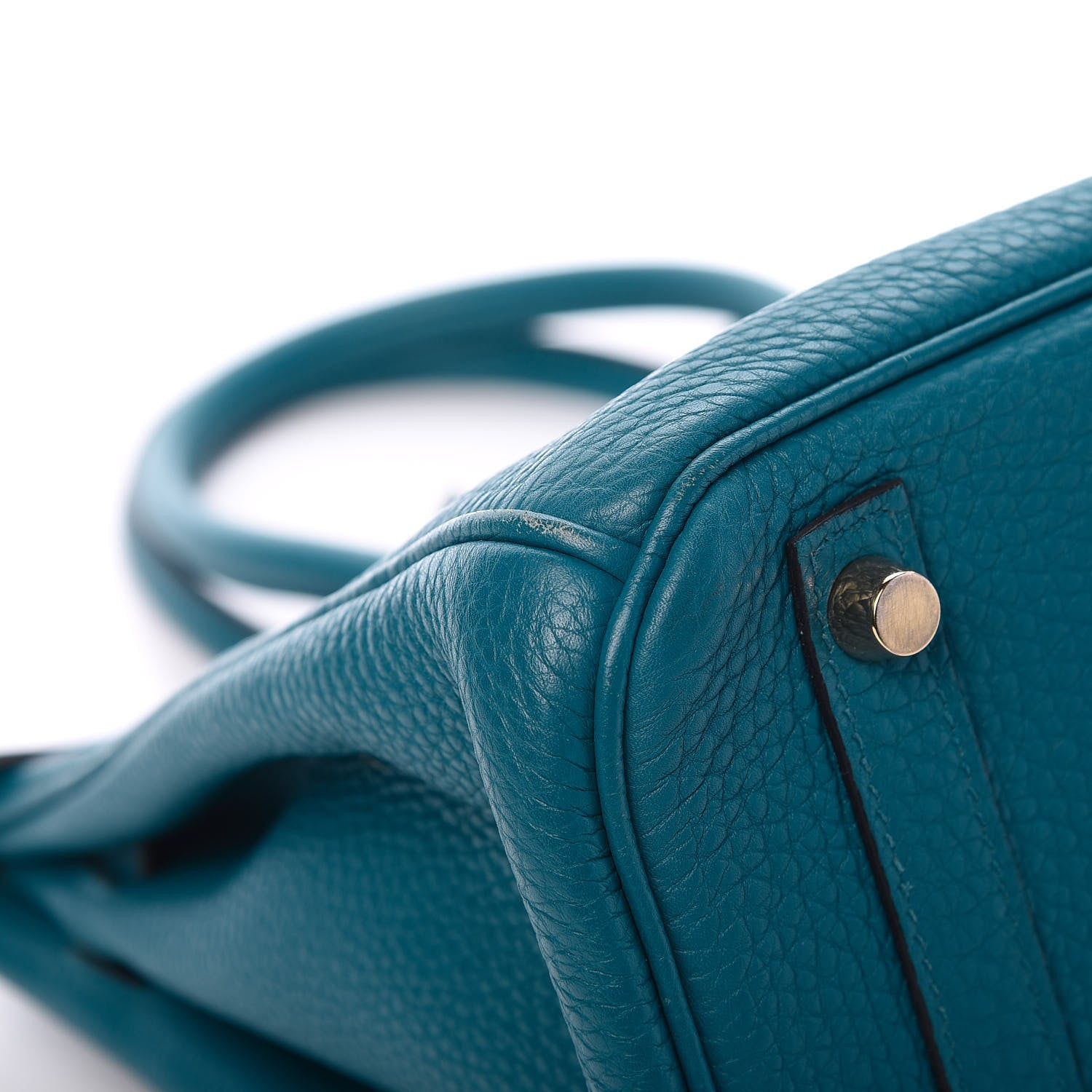 Hermes Taurillon Clemence Birkin 30 Cobalt 11 of 15