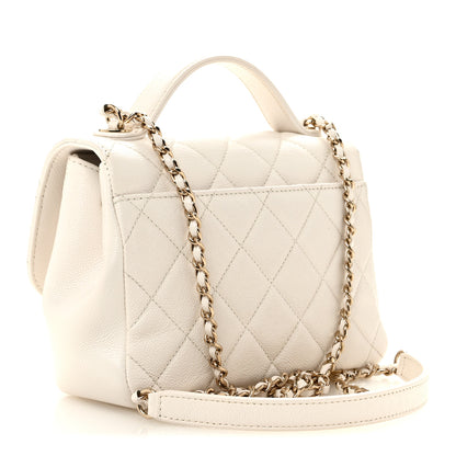 Chanel Caviar Quilted Small Business Affinity Flap White 3 of 13