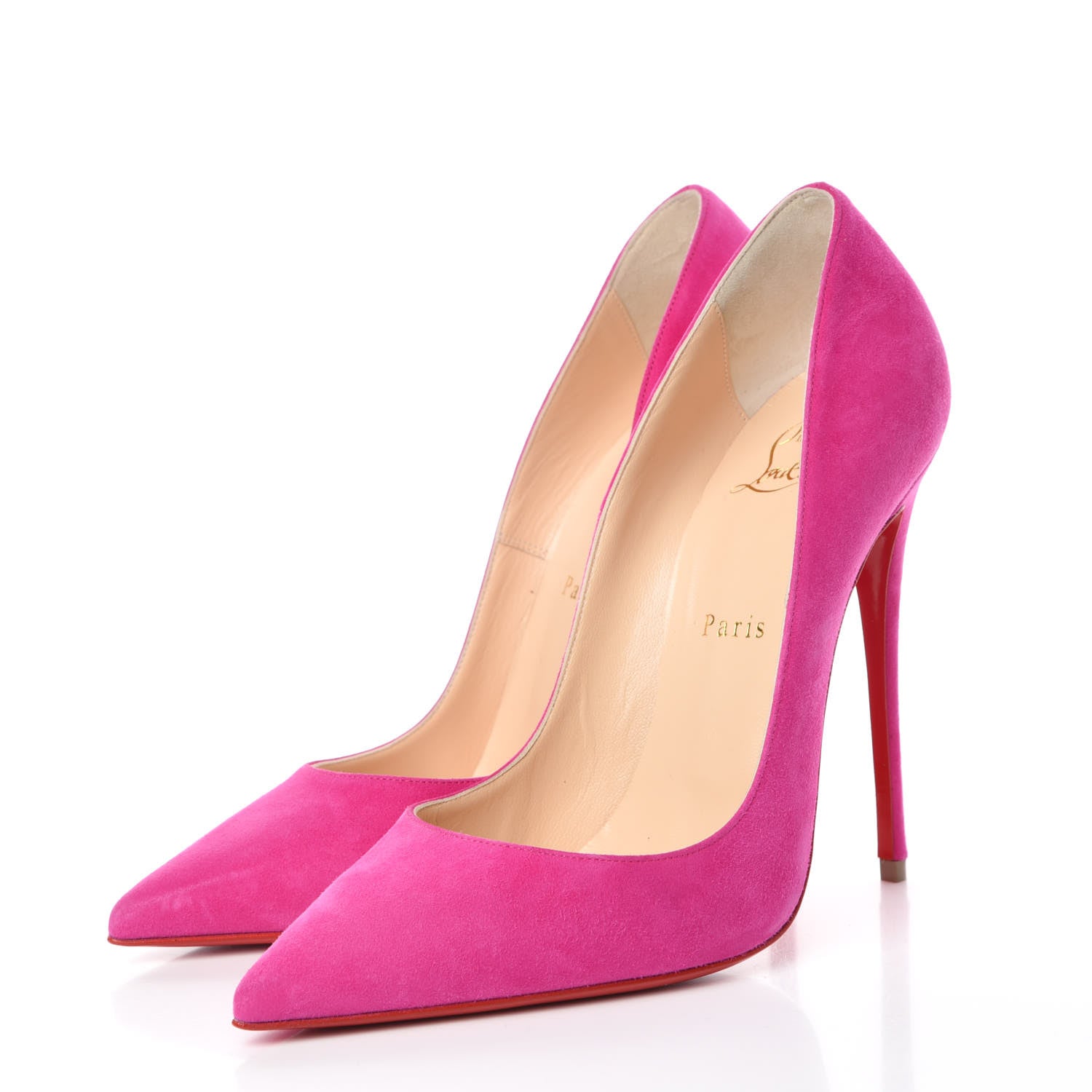Christian Louboutin Veau Velours So Kate 130 Pumps 39 Pink 3 of 7