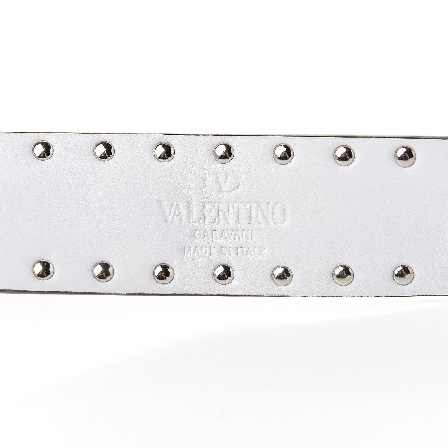 Valentino Garavani Lambskin Free Rockstud Spike Shoulder Strap Optic White 3 of 6