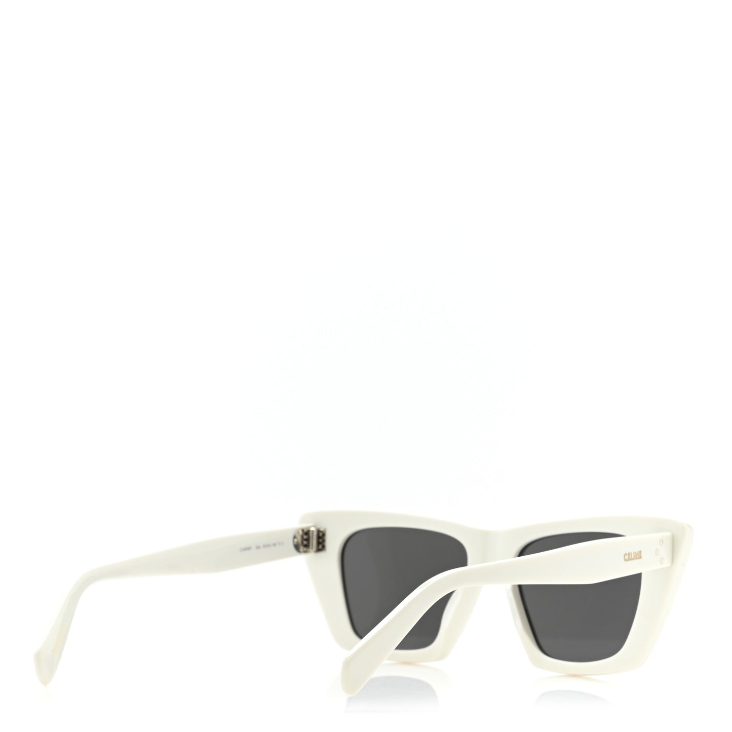 Acetate Cat Eye Sunglasses CL40187I White
