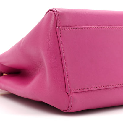 Fendi Nappa Mini Peekaboo Iconic Satchel Magenta 9 of 15
