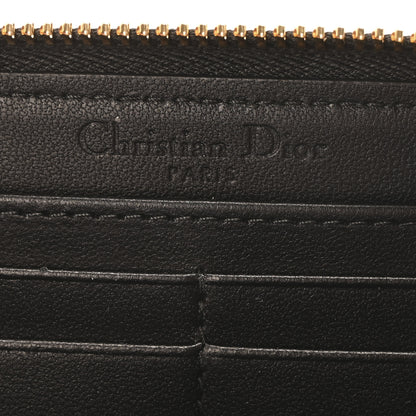 Christian Dior Lambskin Cannage Lady Dior Voyageur Wallet Black 6 of 11