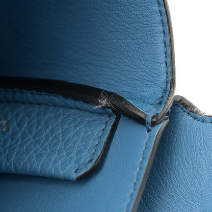 Prada Vitello Daino Soft Mini Dynamique Tote Cobalto 11 of 13