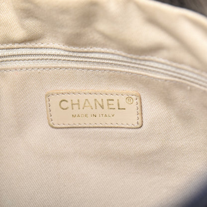 Chanel Crackled Patent Puzzle Tote Black 6 of 14
