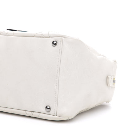 Chanel Calfskin Small Diamond Stitch Tote White 15 of 18