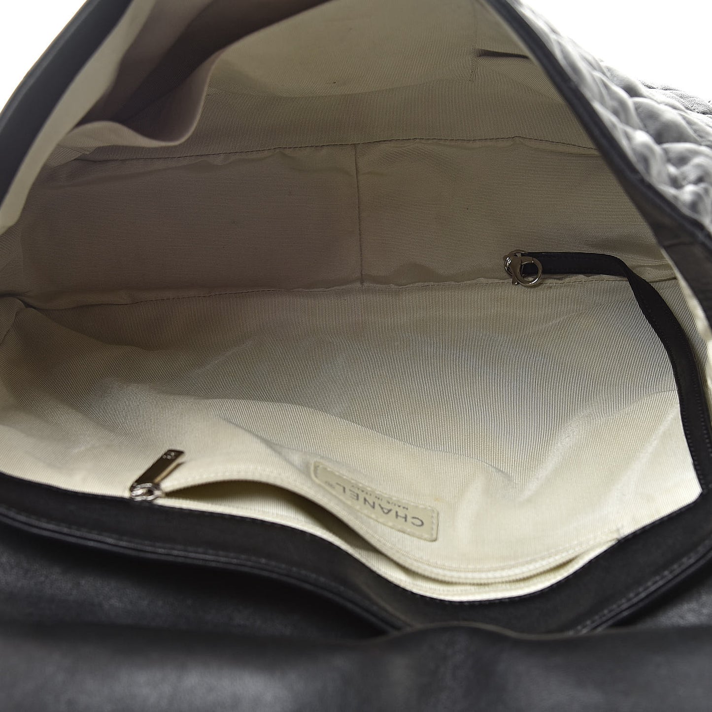 Washed Lambskin Quilted Maxi Chain Around Flap Black