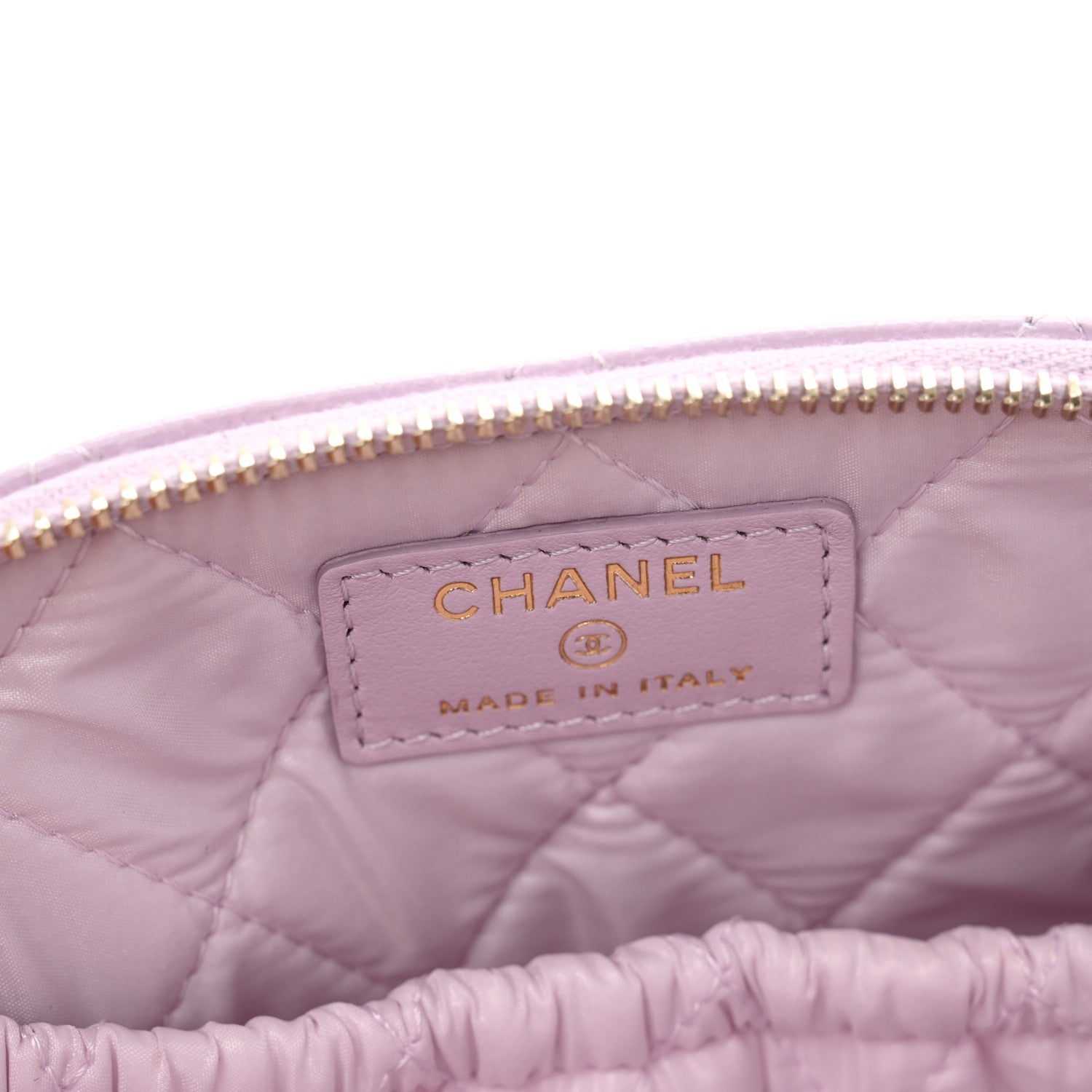 Chanel Caviar Quilted Cosmetic Case Light Purple 6 of 8