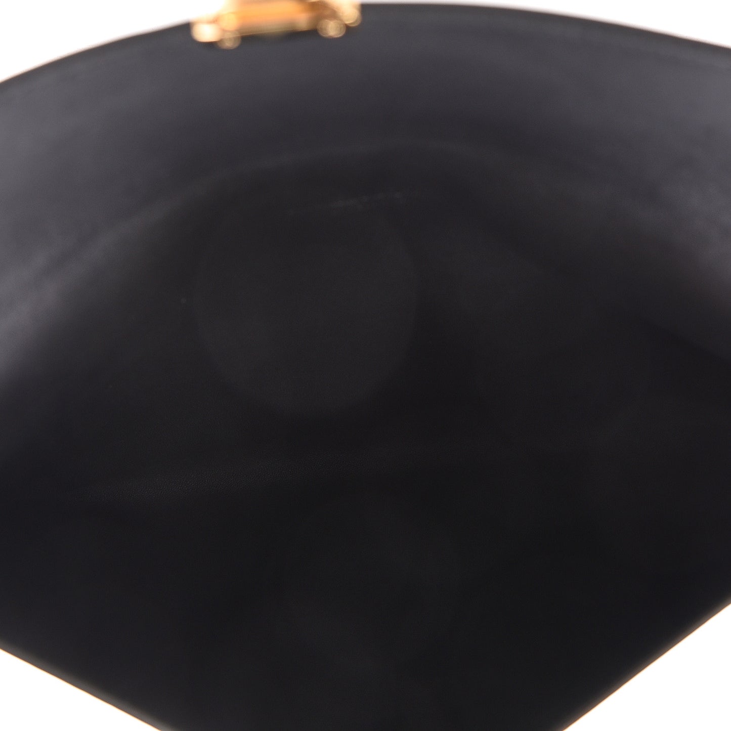 Calfskin Studded Skull Envelope Clutch Black