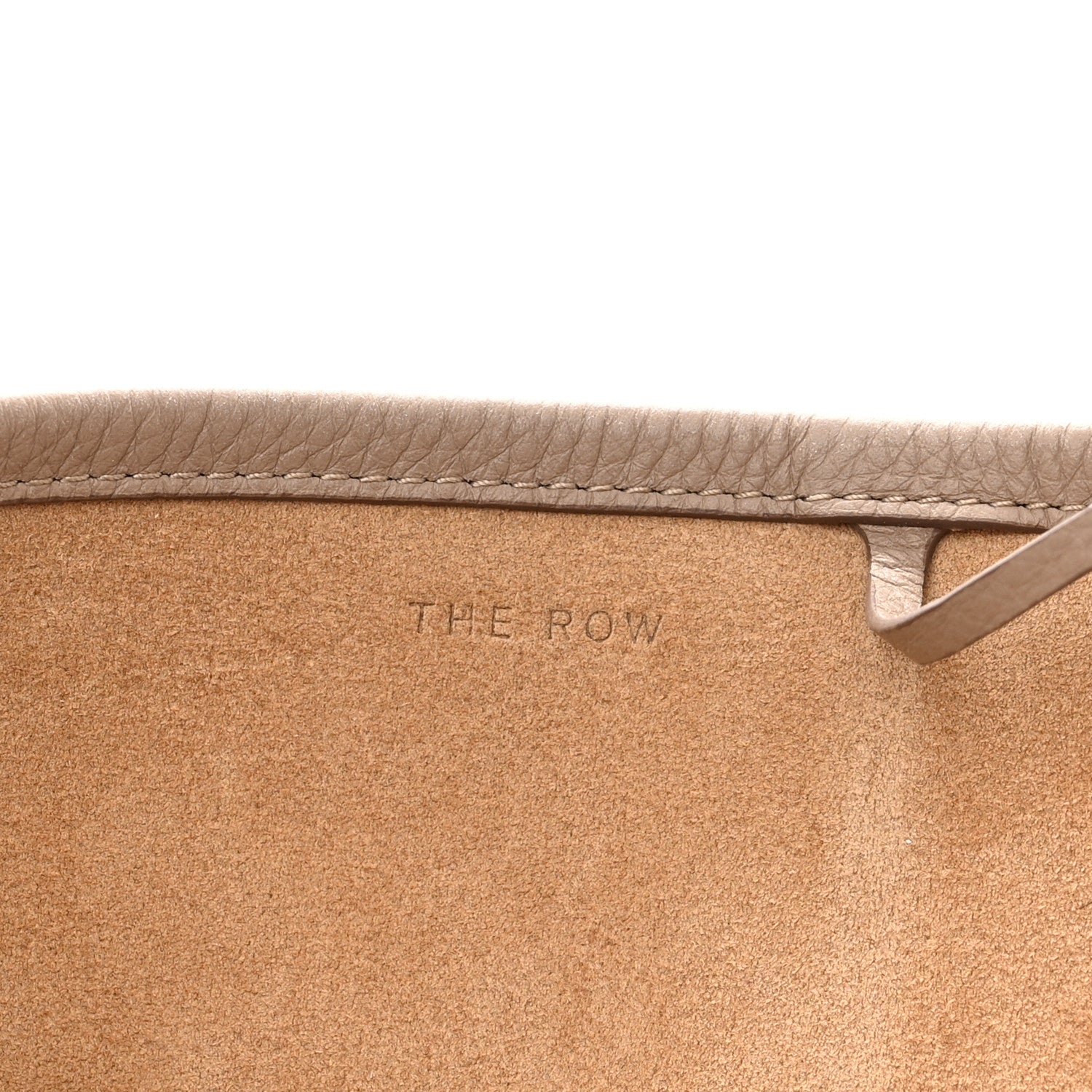 The Row Grained Calfskin Large N/S Park Tote Dark Taupe 7 of 11