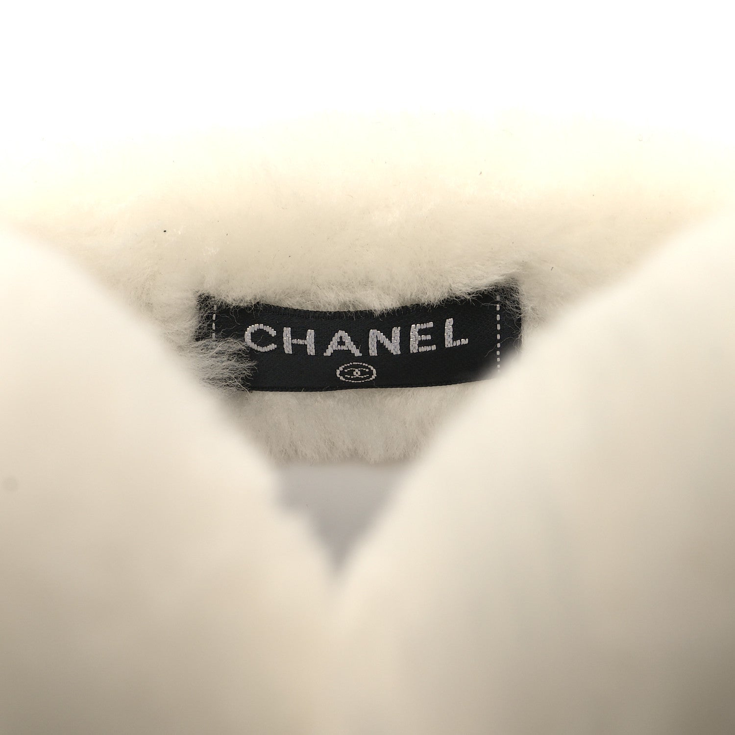 Chanel Shearling CC Ear Muffs White Black 5 of 6