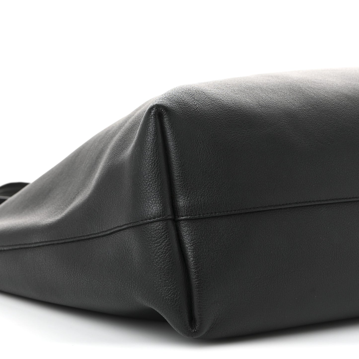 Calfskin Large Shopping Tote Black