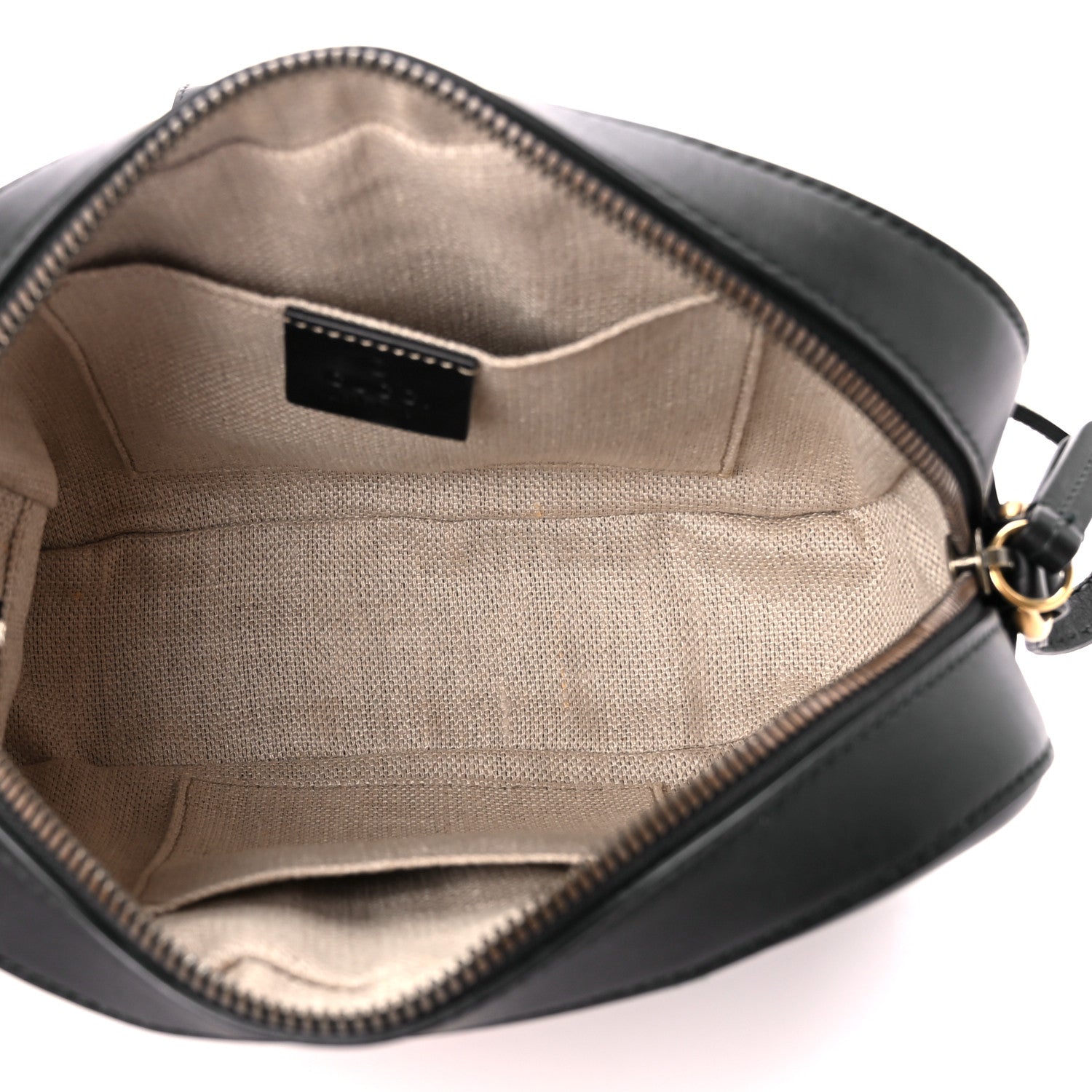 Gucci Calfskin Web Small Webby Bee Shoulder Bag Black 5 of 11