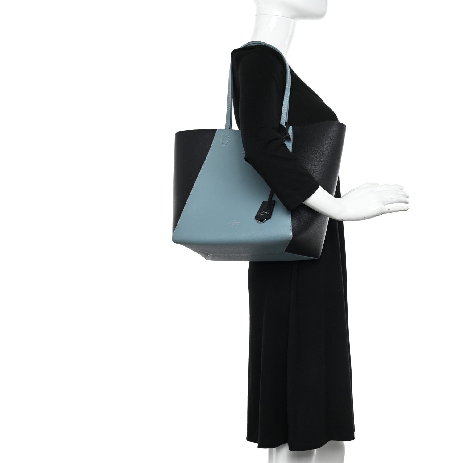 Louis Vuitton Calfskin Lockme Cabas Sky Black 2 of 11