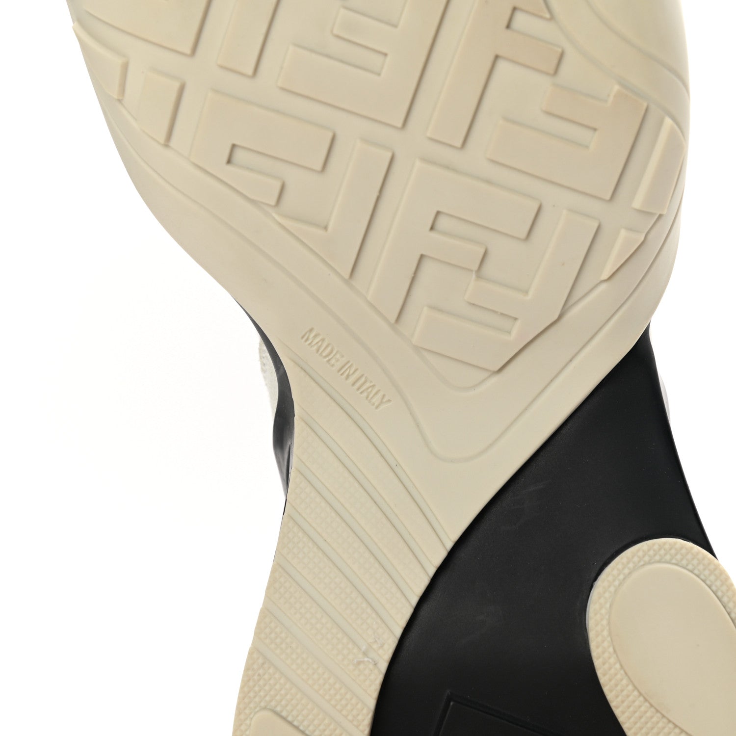 Fendi Vernice High-Tech Womens FFluid Zip Up Sneakers 40 White Black 6 of 11