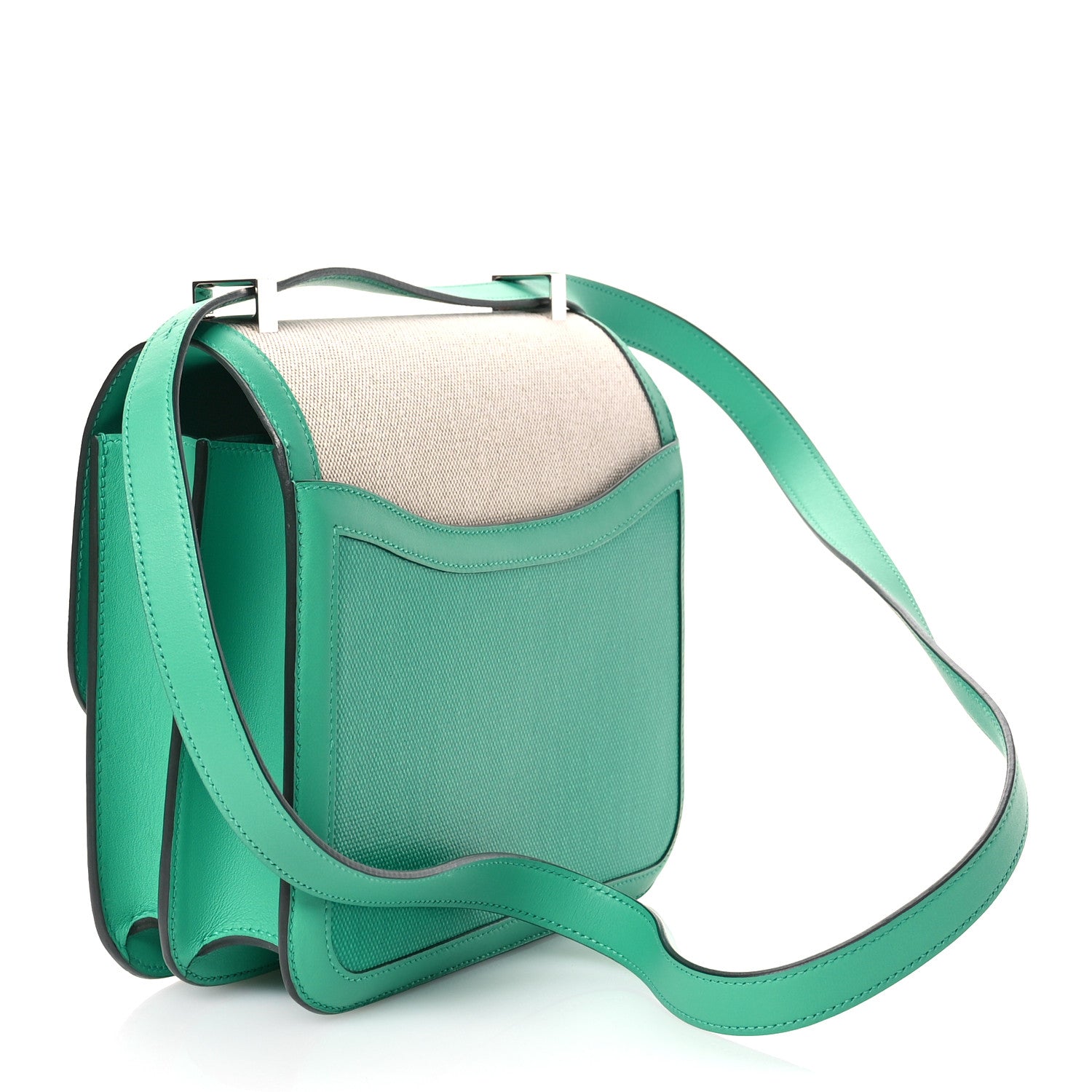 Hermes Swift Toile H Berline Constance 24 Menthe 3 of 11