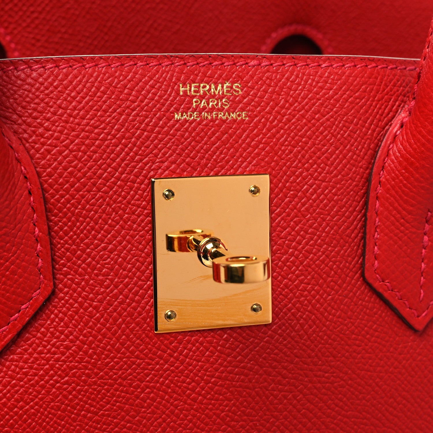 Hermes Epsom Birkin 30 Rouge Casaque 6 of 12