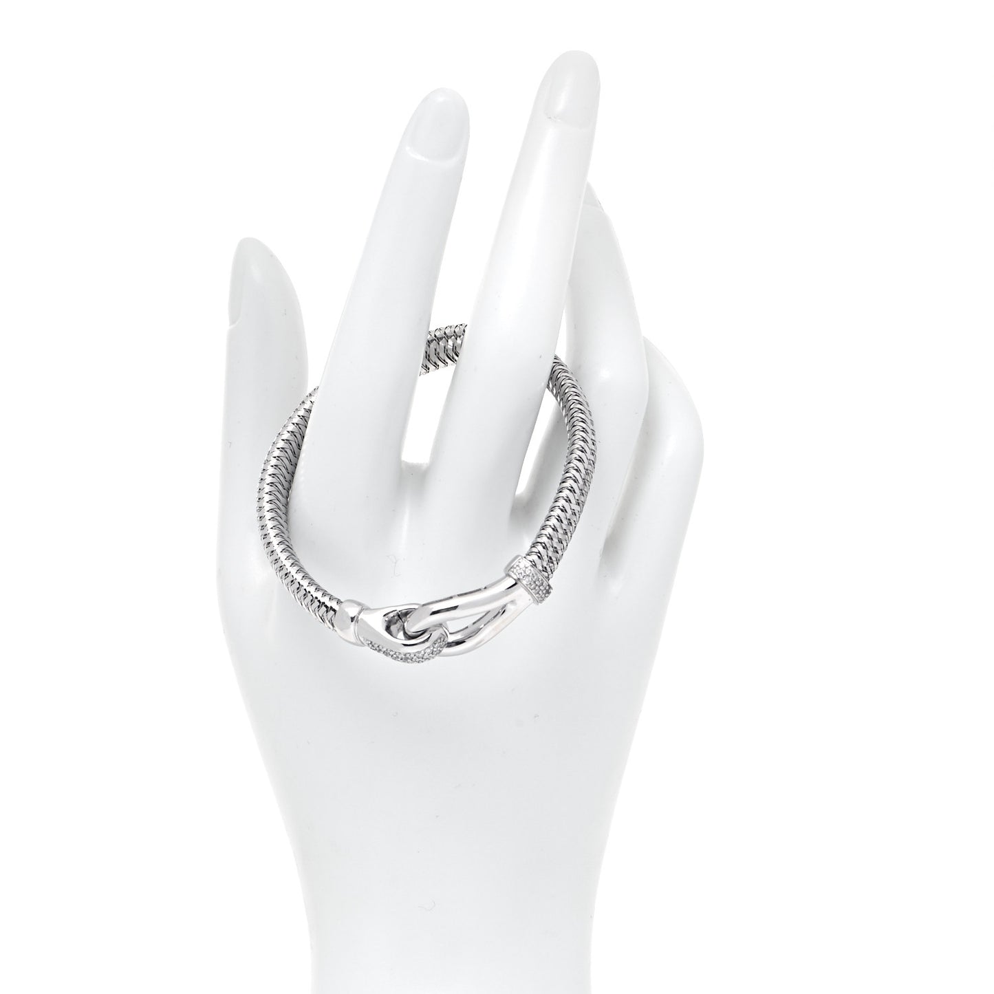 18K White Gold Diamond Primavera Buckle Bracelet