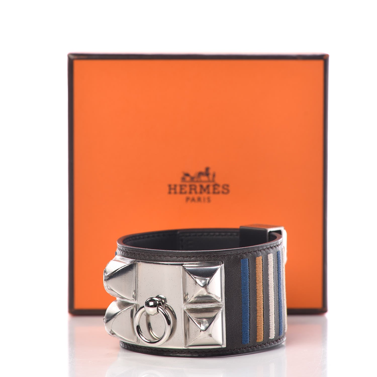 Hermes Barenia Collier de Chien CDC Rocabar Bracelet T3 Ebene 9 of 9