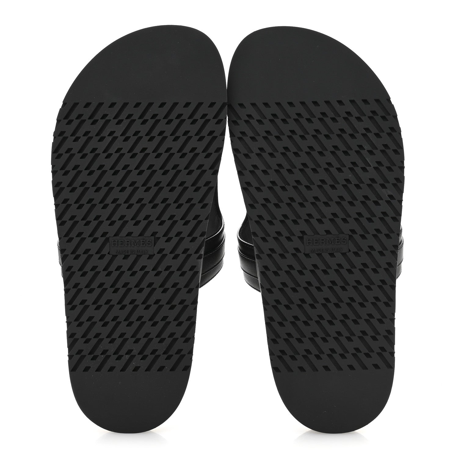 Hermes Calfskin Womens Empire Sandals 37.5 Black 6 of 9