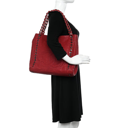 Chanel Caviar Modern Chain Tote Red 2 of 10