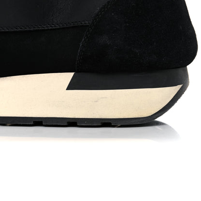 Balenciaga Mesh Calfskin Neoprene Suede Mens Race Runner Sneakers 45 Black 15 of 23