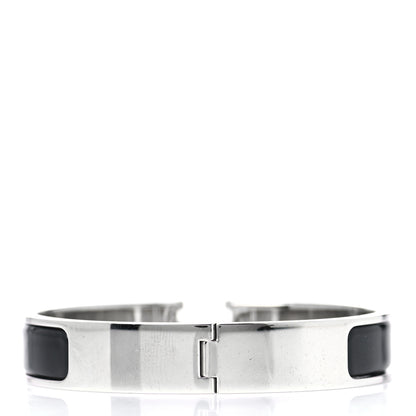 Hermes Enamel Narrow Clic Clac H Bracelet GM Black 2 of 4
