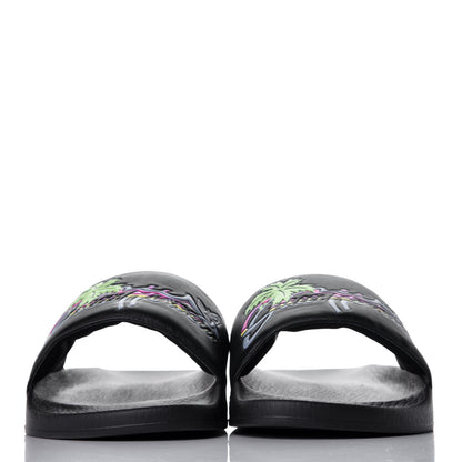 Gucci Rubber Mens Hawaii Pool Slide Sandals 10 Black Multicolor 2 of 8